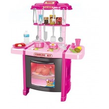 Детская кухня со звуком и светом 922-14-15 розовая