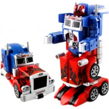 Детский робот трансформер на радиоуправление Bambi Optimus Prime М 28128 красно-синий