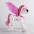 Робот лошадка на радиоуправлении с пультом для девочки Молли A0002 бело розовый
