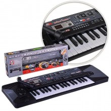 Детский синтезатор- пианино Metr MQ-007 FM микрофон черный