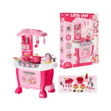 Игровой набор детская кухня для девочки Kitchen Z 008-801 розовый