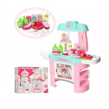 Игровой набор для девочки кухня детская со звуком "Little chef" Baby 008-910 А розовый