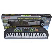Детский синтезатор Electronic Keyboard пианино с микрофоном HL3826 черный