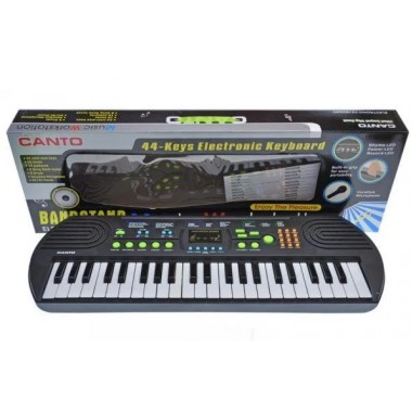 Детский синтезатор Electronic Keyboard пианино с микрофоном HL3826 черный