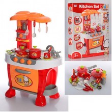 Игровой набор детская кухня для девочки Kitchen Z 008-801 оранжевый