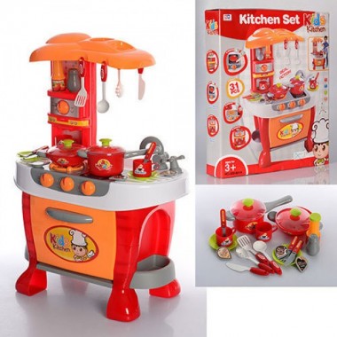 Игровой набор детская кухня для девочки Kitchen Z 008-801 оранжевый