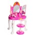 Детский игровой набор, трюмо на ножках  со стульчиком Dressing 16632C и аксессуарами розовый