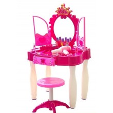 Детское игровое трюмо Glamor Mirror со стульчиком 661-21 розовый
