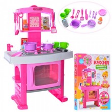 Игровой набор для девочки детская кухня KITCHEN 661-51 розовый