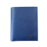 Умный кошелек Антивор с Bluetooth и RFID защитой Натуральная кожа 11x9 см Синий с коричневым
