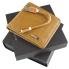 Умный кошелек Антивор с Bluetooth и RFID защитой Натуральная мягкая кожа Светло коричневый