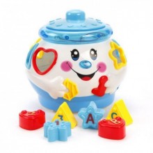 Детская игрушка развивающая Веселый горшочек 0915 бело голубой 