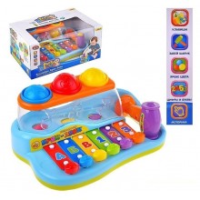 Детская игрушка ксилофон "Бряк-Звяк" Joy Toy М9199 голубой