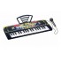 Детский синтезатор Electronic Keyboard пианино с микрофоном MTK009-3 черный