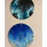 Картина эпоксидной смолой " Часы Голубо- бирюзовое море " 50см 