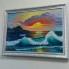 Картина маслом "Невероятное море" холст  50*70см +багет