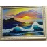 Картина маслом "Невероятное море" холст  50*70см +багет