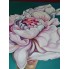 Картина маслом "Цветочная Леди" холст лен  1*1,4м