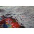 Картина акрилом интерьерная "Свободные лошади" на холсте ручной работы 100x65 см