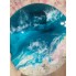 Картина эпоксидной смолой "Изумрудно-бирюзовое море " 35см 