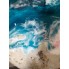 Картина эпоксидной смолой "Изумрудно-бирюзовое море " 35см 