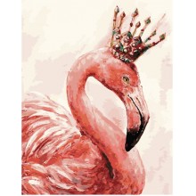 Картины по номерам - Королевский фламинго PGX4352, девушка