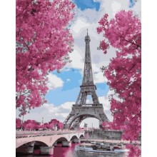 Картины по номерам - Магнолия в Париже GX29271, цветы
