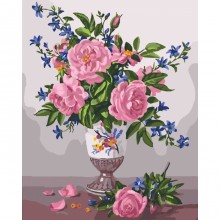 Картина по номерам - Изысканность роз (КНО3023), цветы