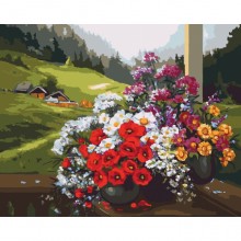 Картины по номерам - Родной край (КНО2212), цветы