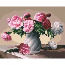 Картины по номерам - Цветы любви (КНО3001), пионы