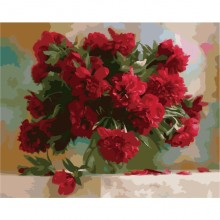 Картины по номерам - Красные пионы (КНО1133) , цветы