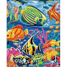 Картины по номерам Подводный мир (KHO007), рыбы