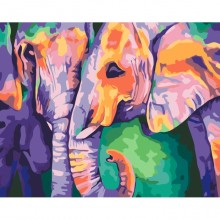 Картины по номерам - Индийские краски (КНО2456) , слон