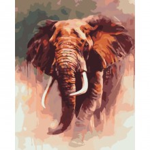 Картина по номерам - Царское достоинство (КНО4076)   , слон