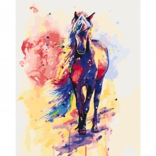 Картины по номерам - Смелая Айлин (КНО2497), лошади