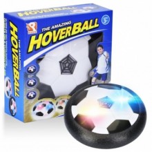 Аэромяч для домашнего футбола Hover Ball Ховербол Черный обод LED подсветка