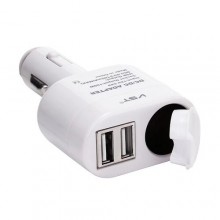 Автомобильная USB зарядка от прикуривателя 12V VST-813 на 2 USB