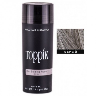 Загуститель для волос Toppik Hair Building Fibers (Grey) Серый