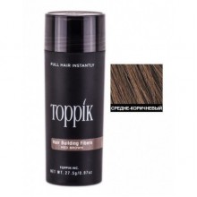Загуститель для волос Toppik Hair Building Fibers (medium brown) каштановый