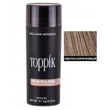 Загуститель для волос Toppik Hair Building Fibers (Light Brown) светло-коричневый