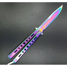 Нож-бабочка (балисонг) C26 фиолетовый