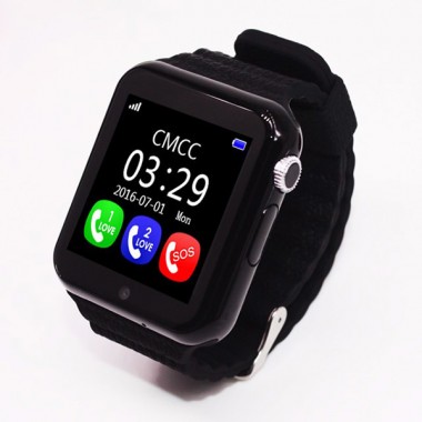 Смарт часы детские Smart Baby Watch V7K GPS камера влагоустойчивые Black