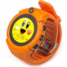 Детские умные часы-телефон Smart Baby Watch Q360 с GPS + камера оранжевые