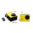 Экшн-камера SJ7000 WiFi желтая