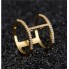 Кольцо Zha H-ring 8 покрытие золото