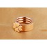 Кольцо Zha "Клевер" размер 6 розовое золото 3 кольца