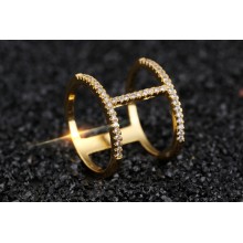 Кольцо Zha H-ring 8 покрытие золото