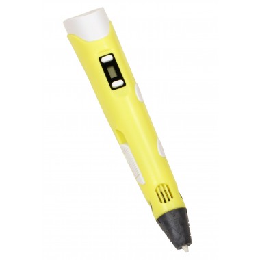 3D ручка 3D Pen-2S с LCD дисплеем желтая