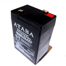 Аккумулятор ATABA 6V 6Ah черный