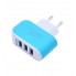 Зарядное устройство на 3 USB LANDFOX голубое